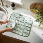 Bild von Woolly Sheep Dish Drying Mat - Ulster Weavers