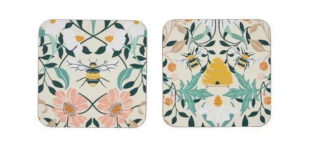 Bild von Bee Bloom Coaster 4 Pack - Ulster Weavers