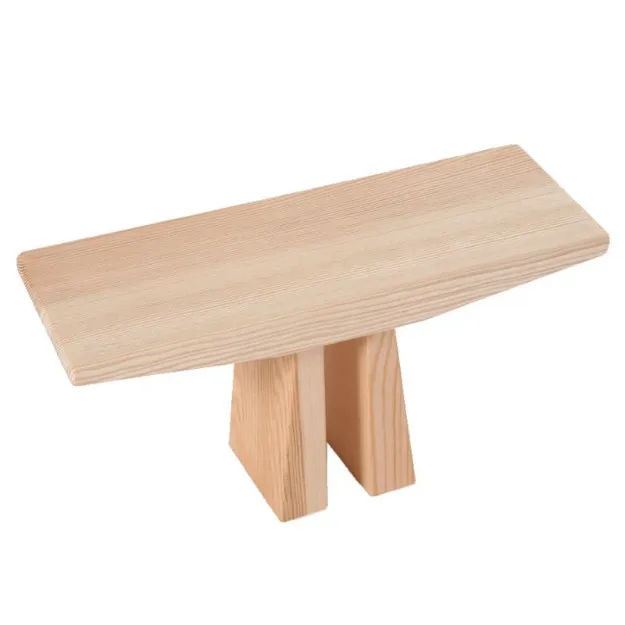 Bild von Meditationsbänkchen Japan Höhe 19 cm auf Kiefer von Lotus Design