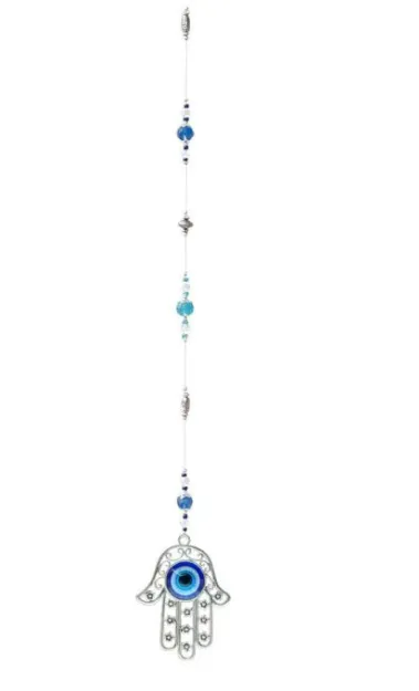 Bild von Suncatcher Hands of Fatima-Hamsa aus Metall und Glas