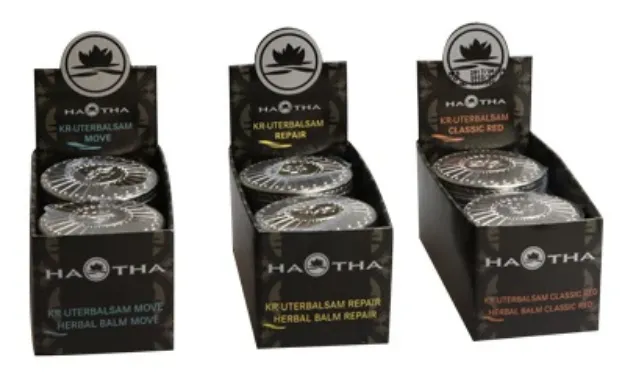 Bild von HA-THA Bio-Kräuterbalsam CLASSIC red im Zinkdöschen, VE-6