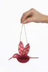 Bild von Papieranhänger PINK HUMMINGBIRD