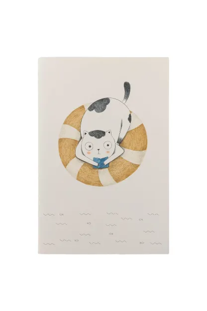 Bild von Notizbuch SUNSET SPLASHY CAT