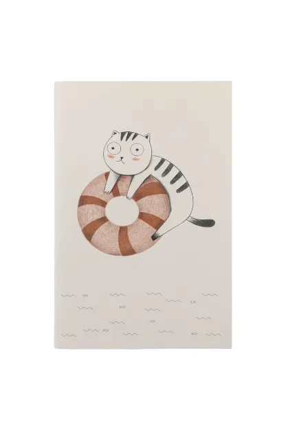 Bild von Notizbuch ROSE SPLASHY CAT