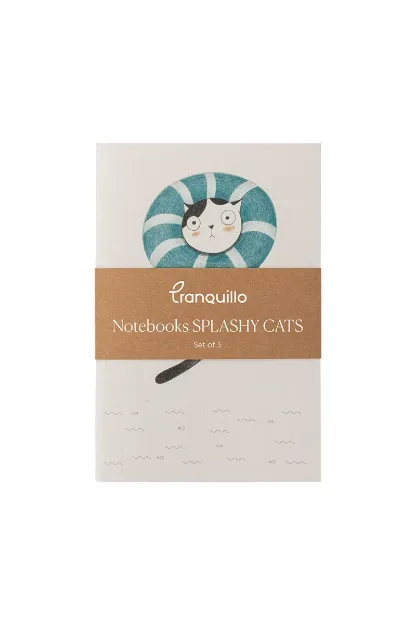 Bild von Notizbücher SPLASHY CATS 3er-Set