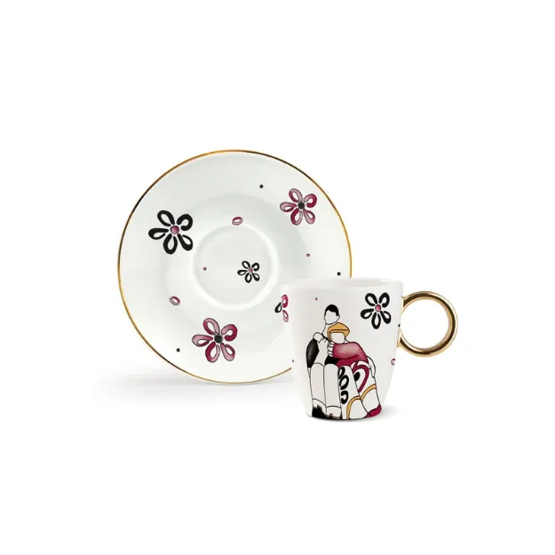 Bild von TAZZINA CAFFE' C/PIATTINO VICINI ABBRACCI ML 80