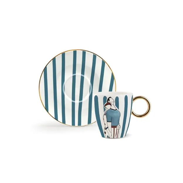 Bild von TAZZINA CAFFE' C/PIATTINO ATTIMI ABBRACCI ML 80