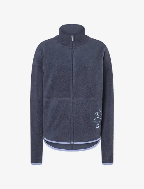 Bild von Baumwollfleecejacke Mena in indiblau von The Spirit of OM