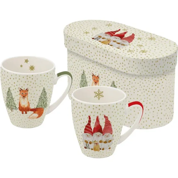 Bild von Winterliches Tassenset Snowflakes, 2 Tassen