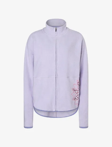 Bild von Baumwollfleecejacke Mena in flieder von The Spirit of OM