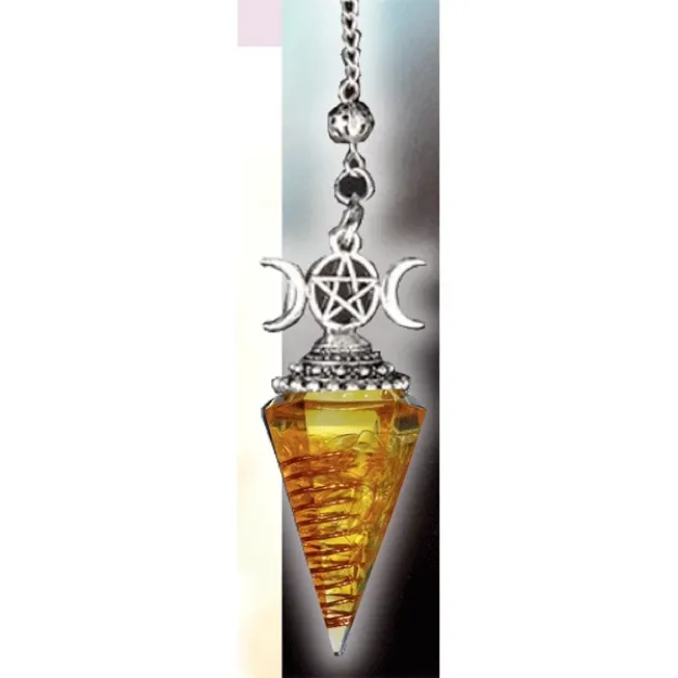 Bild von Orgonit-Pendel Citrin Dreifache Göttin
