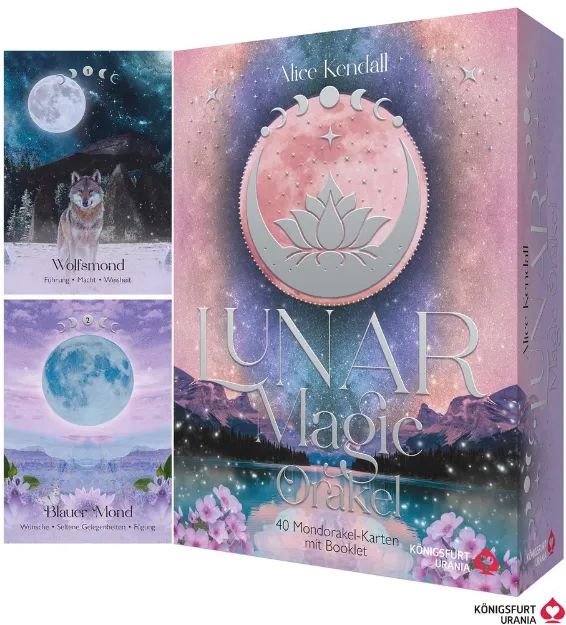 Bild von Kendall, Alice: Lunar Magic Orakel - 40 Mondorakel-Karten mit Booklet