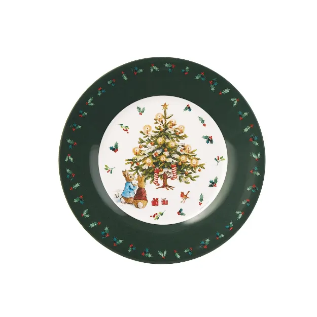 Bild von dessert plate peter rabbit christmas tree, VE-6