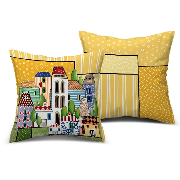 Bild von CUSHION PAESE MIO YELLOW CM40X40