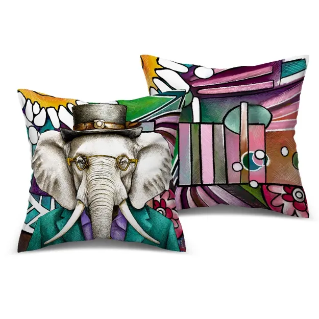Bild von CUSHION ELEPHANT 'WISDOM CM 45x45