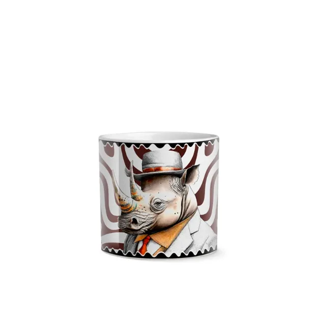 Bild von SET 4 CACHEPOT  HUMAN ESSENCE RINOCERONTE STRENGTH 7x7 CM