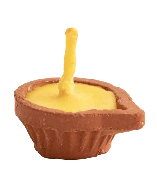 Bild von Ghee Kerze in Tongefäss 12er Pack