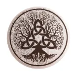 Bild von Energieplatte Triskellbaum Weiss und Gold