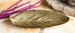Bild von Stäbchenhalter Blatt, Bronze