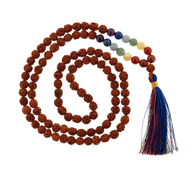 Bild von Rudraksha-Mala mit 7 Chakren
