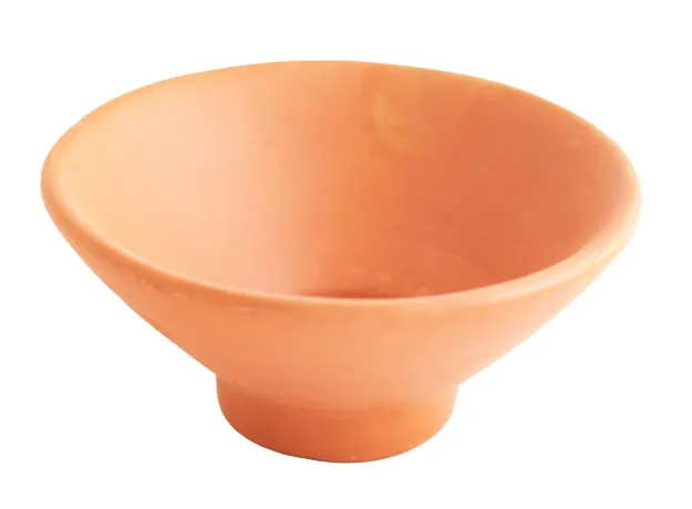 Bild von Tonschale rund mit Fuss