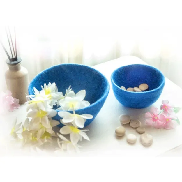 Bild von Filzschale 16 cm, Parisblau