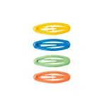 Bild von Hairclips Happy Palette (2/card) Assorted 4 colours, VE-24