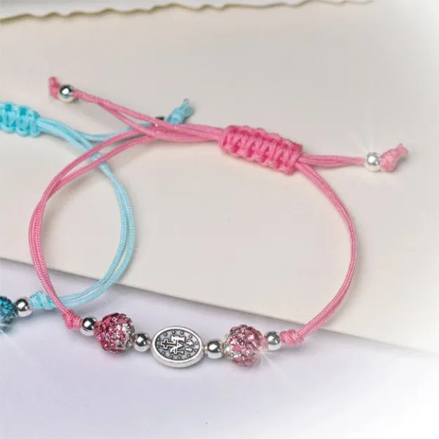 Bild von Marien-Armband rosa, Ø 5-8 cm verstellbar