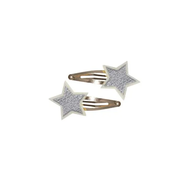 Bild von Hairclips Stars Silver (2/card), VE-10