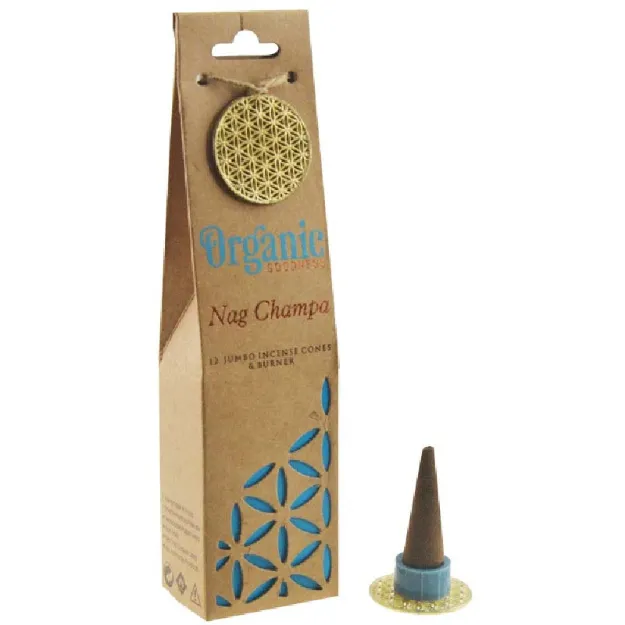 Bild von Nag Champa Räucherkegel Organic Goodness, 12 Kegel