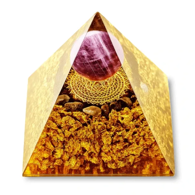Bild von Orgonit-Pyramide Amethyst-Kugel