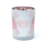 Bild von Kerzenhalter gefrostet/metallic Lotus