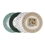Bild von set of 4 peter rabbit christmas dessert plates, VE-4