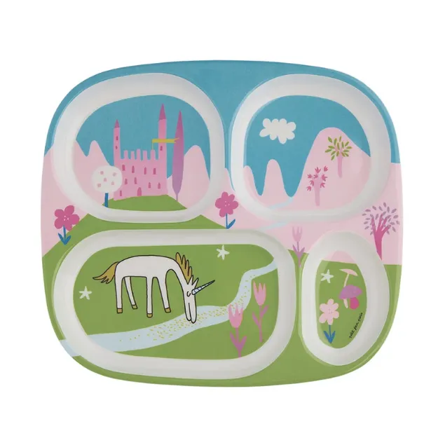 Bild von 4-compartment serving tray les licornes, VE-6