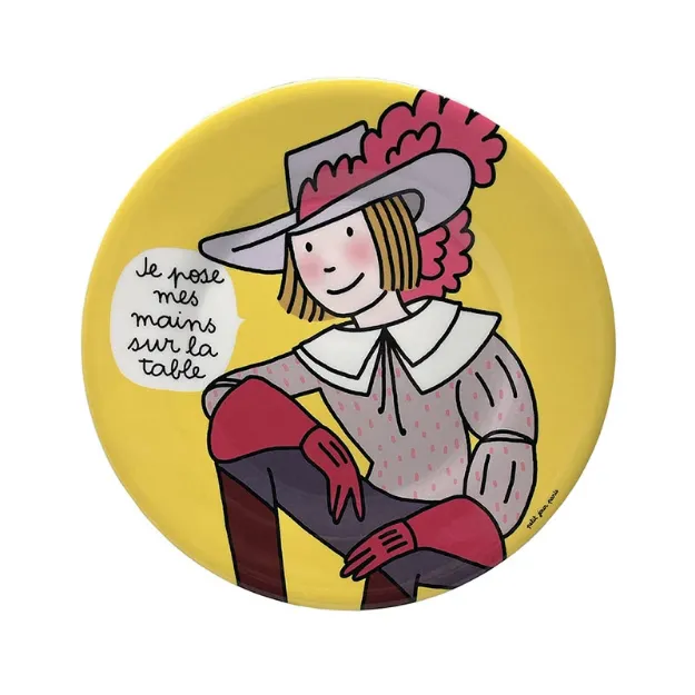 Bild von dessert plate princess je pose mes mains..., VE-6