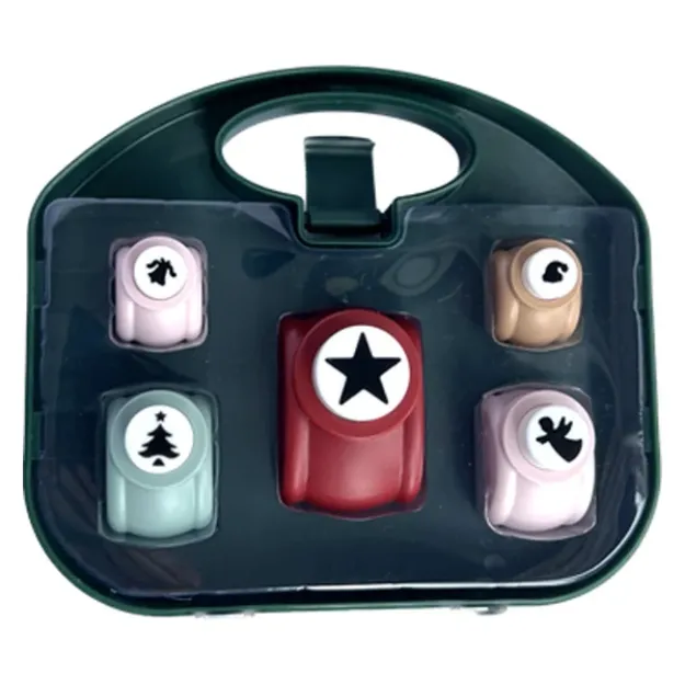 Bild von Motivstanzerset im Koffer, 5 Stanzer, Weihnachten