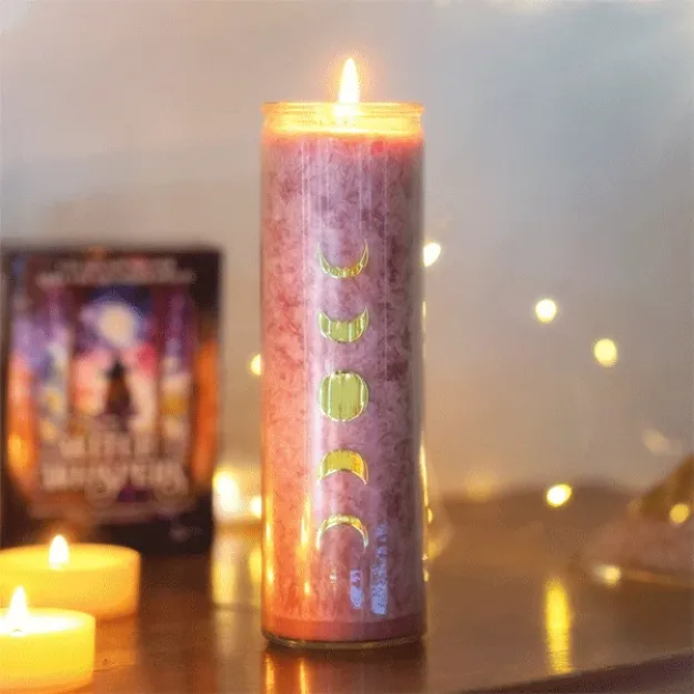 Bild von Stearinkerze Mondphasen