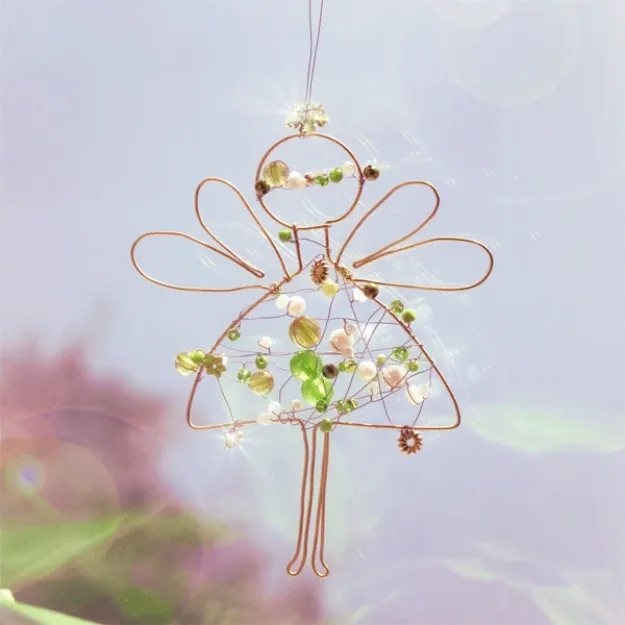 Bild von Perlen-Engel Smaragdlicht