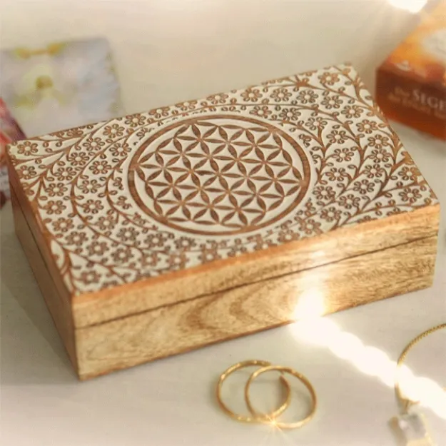 Bild von Schmuckkästchen Blume des Lebens