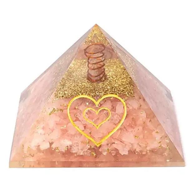 Bild von Orgonit Pyramide Rosenquarz mit Herz