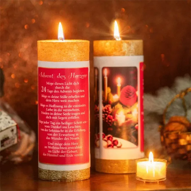 Bild von Kerze Advent des Herzens
