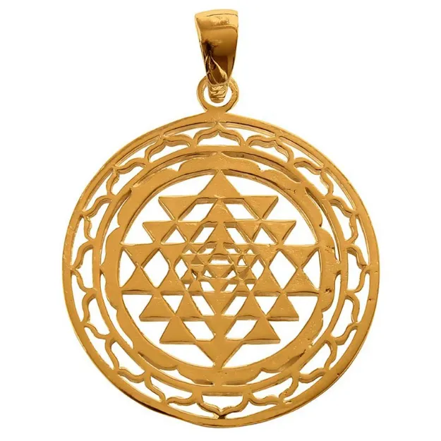 Bild von Anhänger Shri Yantra 3 cm, Messing