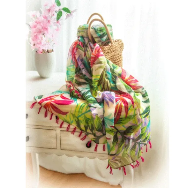 Bild von Schal/Pareo Herbstgarten