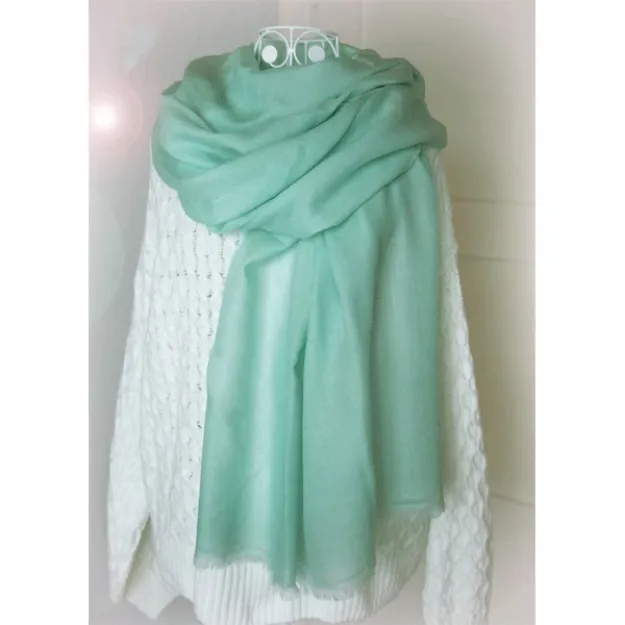 Bild von Kaschmirschal Salbeigrün