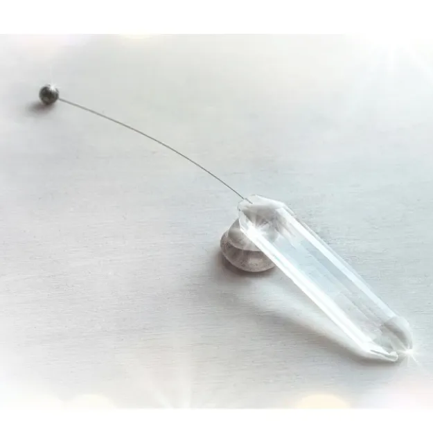 Bild von Einhandrute mit Schwingquarzgriff, Hämatitkugel