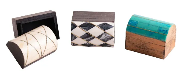 Bild von 3er Set Holzboxen