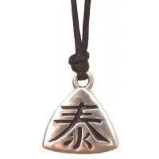 Bild von Anhänger Tai Zinn 3cm mit Baumwollband