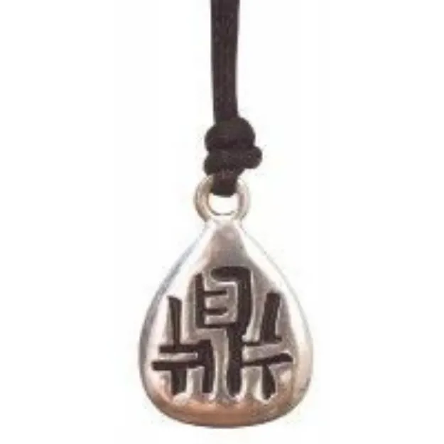 Bild von Anhänger Ting Zinn 3cm mit Baumwollband