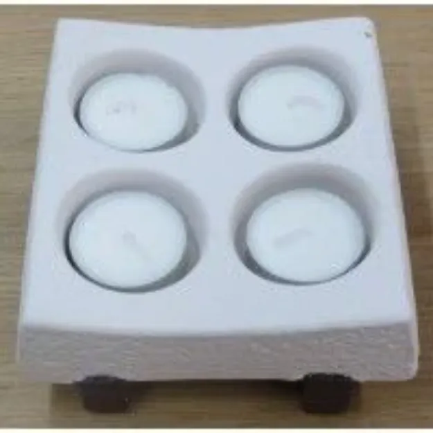 Bild von Teelichthalter 4er Keramik, natur