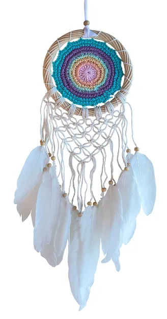 Bild von Traumfänger Zentrum Häkelei/Makramee, TÜRKISER Kreis